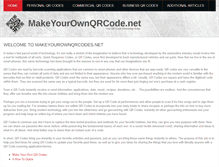 Tablet Screenshot of makeyourownqrcode.net